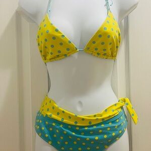 Ralph Lauren reversible polka dot adorable bikini. Sz M. Barely worn!